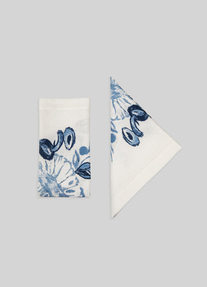 Jackfruit Blue Napkins - Set of 4