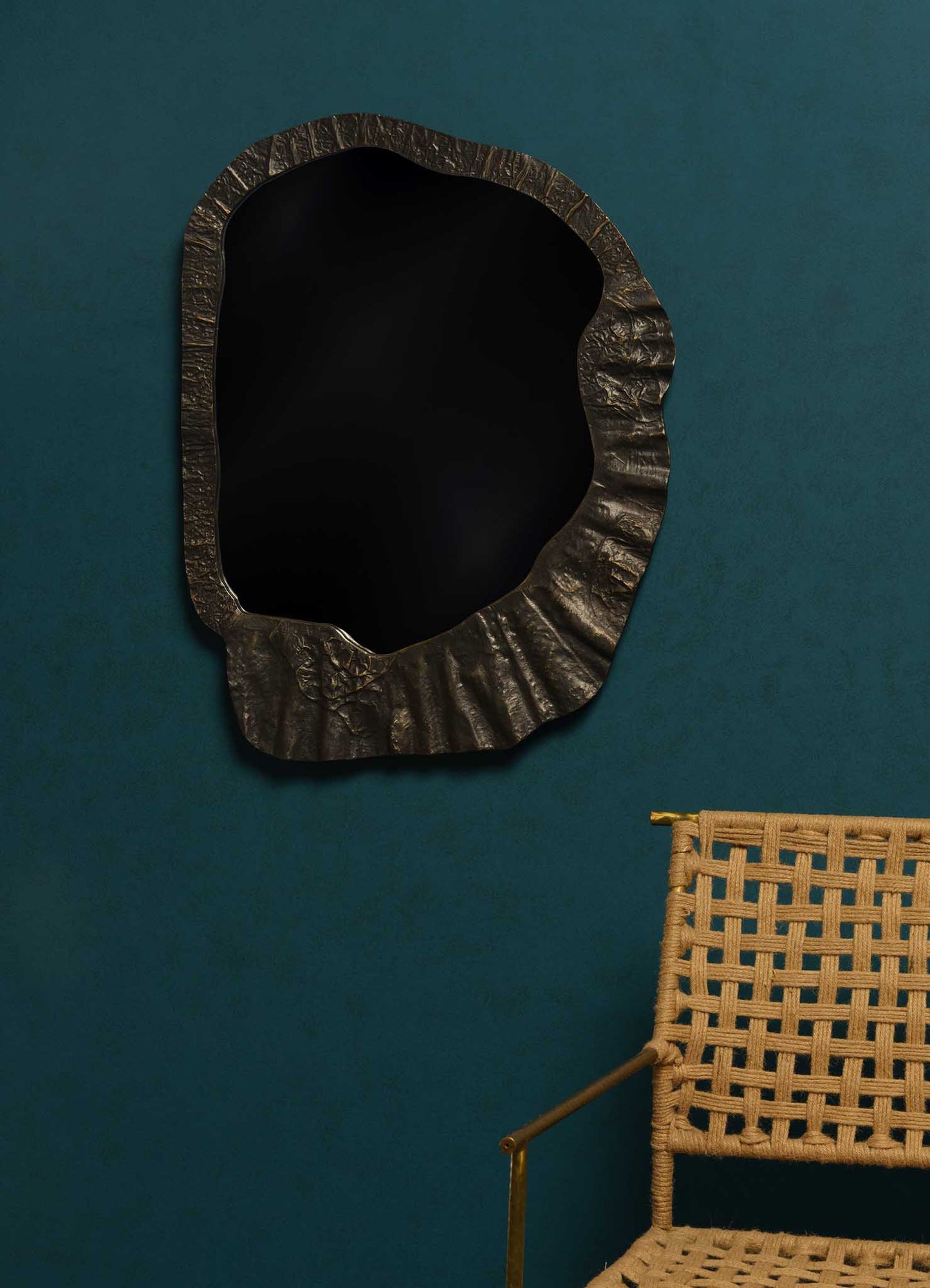 Viya Forged Bronze Mirror