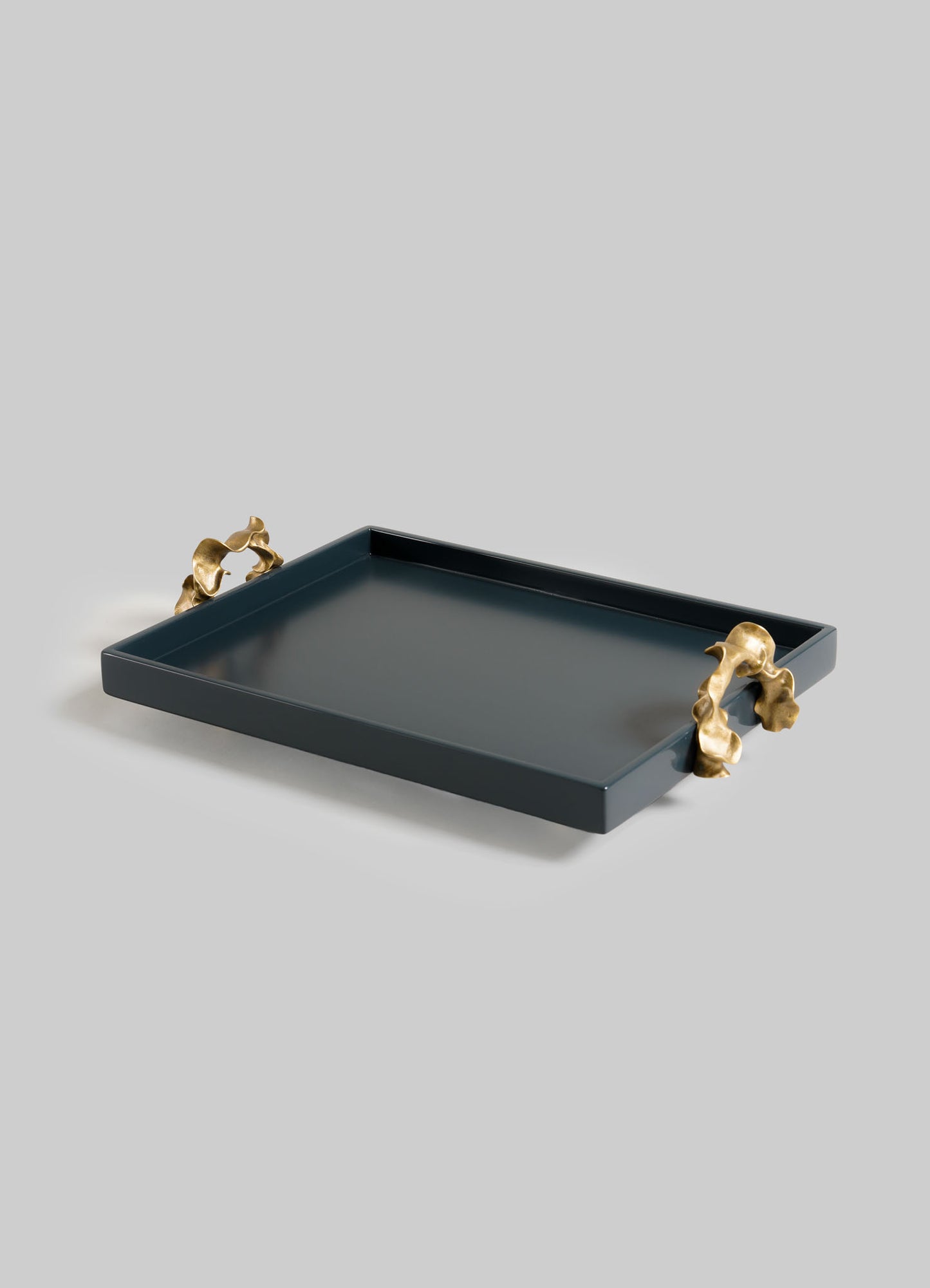 Saffron Dark Blue Towel Tray