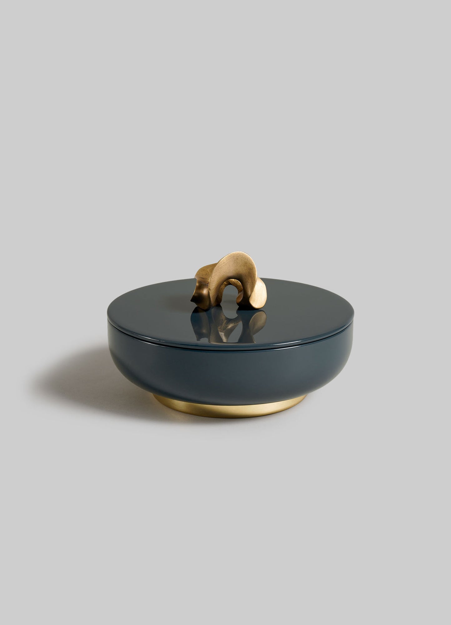 Saffron Dark Blue Trinket Box Large