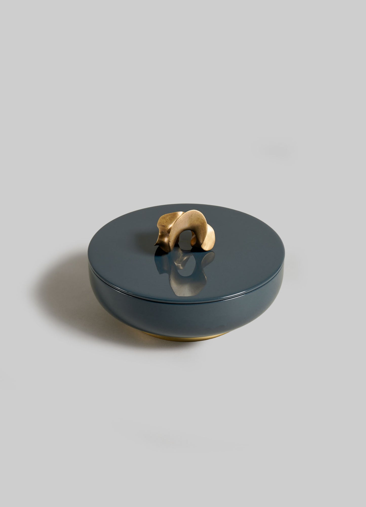 Saffron Dark Blue Trinket Box Large