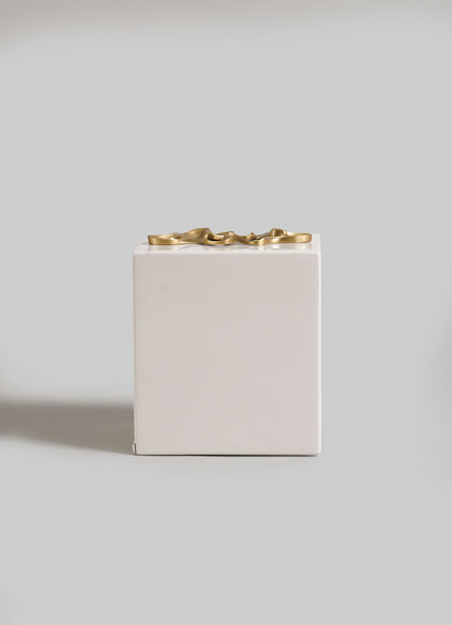 Saffron Ecru Tissue Box Small