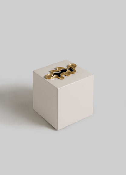 Saffron Ecru Tissue Box Small