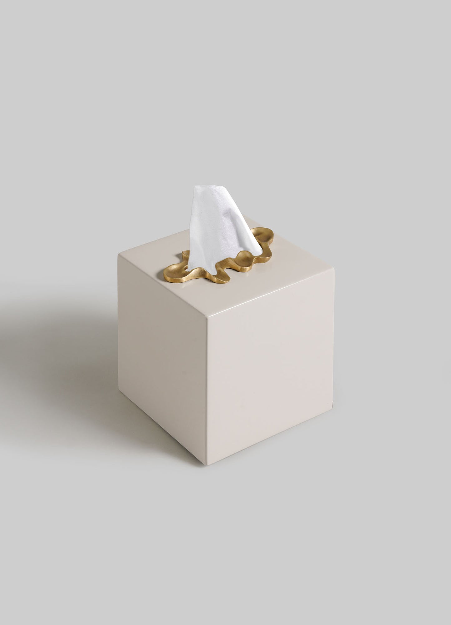 Saffron Ecru Tissue Box Small