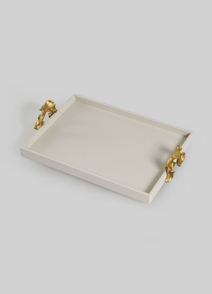 Saffron Ecru Towel Tray