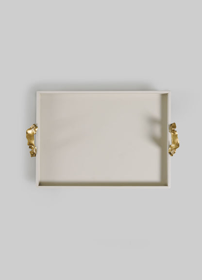 Saffron Ecru Towel Tray