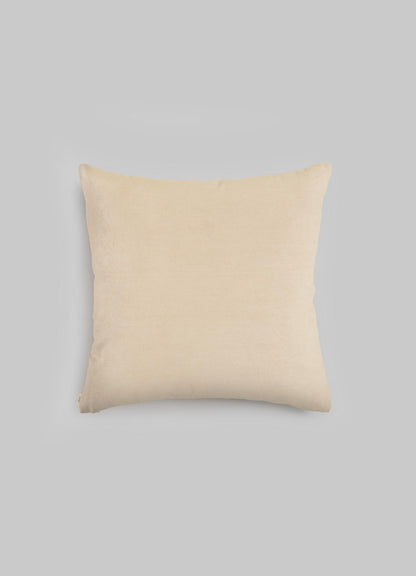 The Viya Tutti Frutti Sea Green Cushion Cover (18"x18") is displayed centered on a light gray background, featuring a soft fabric reminiscent of hand-embroidered designs.