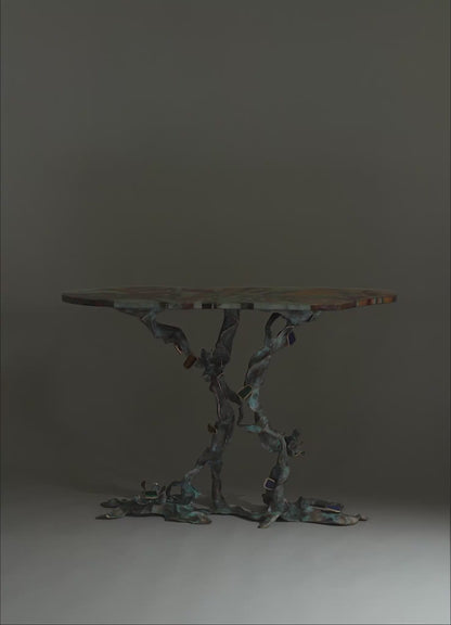Glory Lily Multicolour Console Table